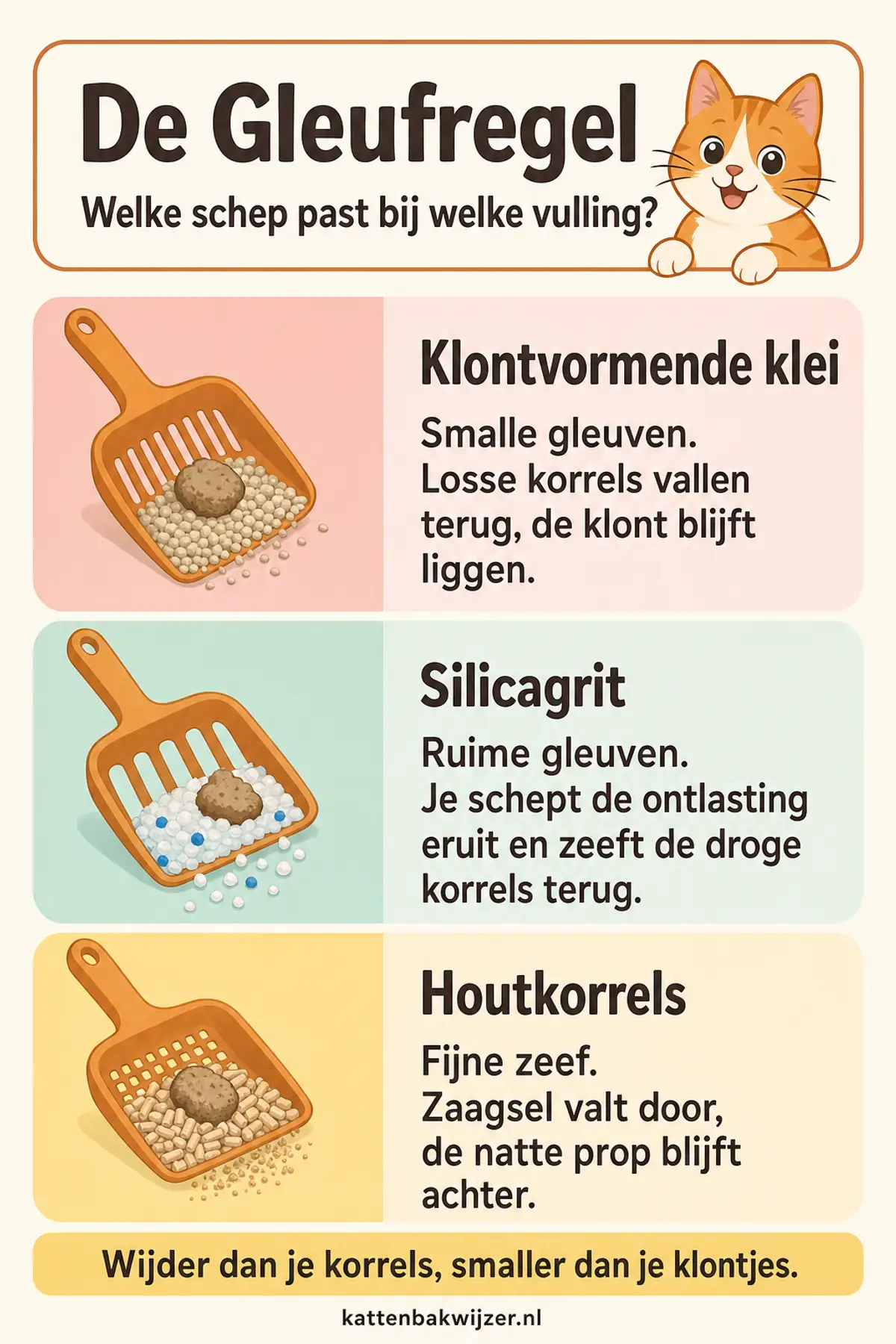 De Gleufregel: hoe gleufbreedte en korrelsoort samenhangen
