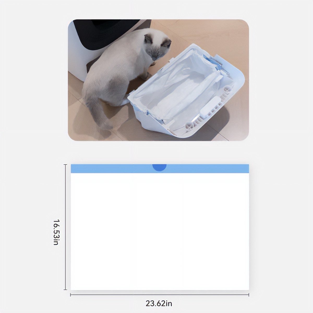Miniatuur van productfoto 2 van Kattenbakzakken voor Cat Mate Automatische Zelfreinigende Kattenbak – 3 Rollen – 36 Stuks