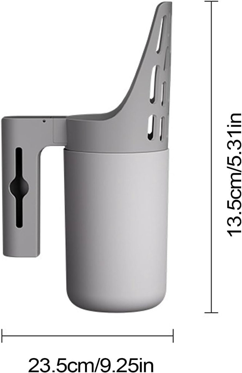 Miniatuur van productfoto 8 van Kattenbakschep - Grote kattenbakschep met gespleten inhoud - Schep voor kattenpoep - Schoonmaakgereedschap voor katten - Draagbare schep - 1 stuk - Grijs