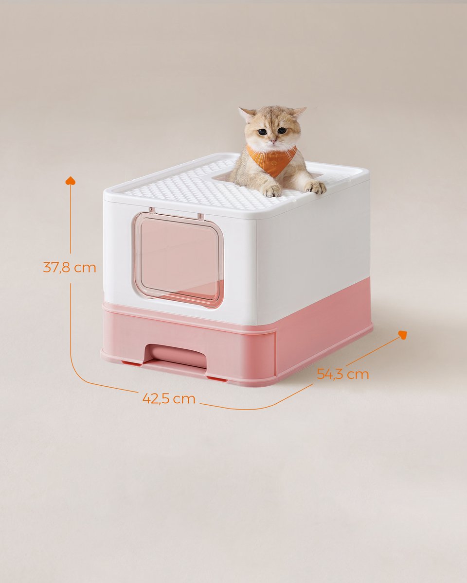 Miniatuur van productfoto 3 van Feandrea - Kattenbak - Met Deksel - Uitschuifbare Lade - Lekvrije Bodem