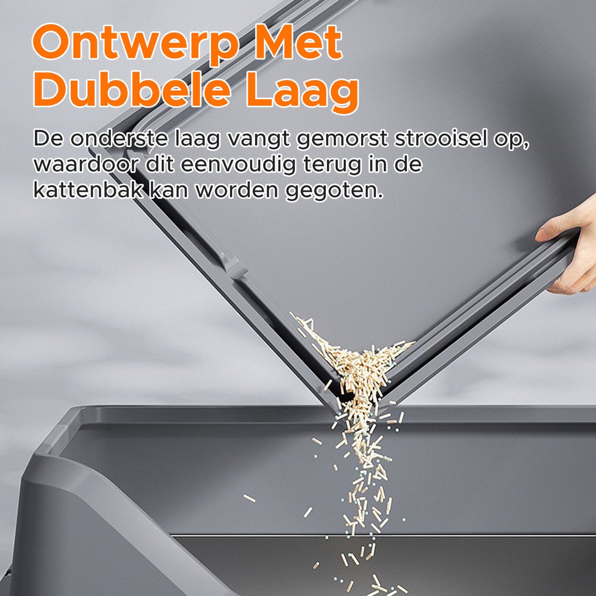 MAGICSHE Mat Kattenbak Gritopvanger - 42 X 28,5 X 2 Cm - Dubbele Laag - Uitloopmat - Kattenbakmat - Kattenbak Accessoires - Schoonloopmat Kattenbak Beige