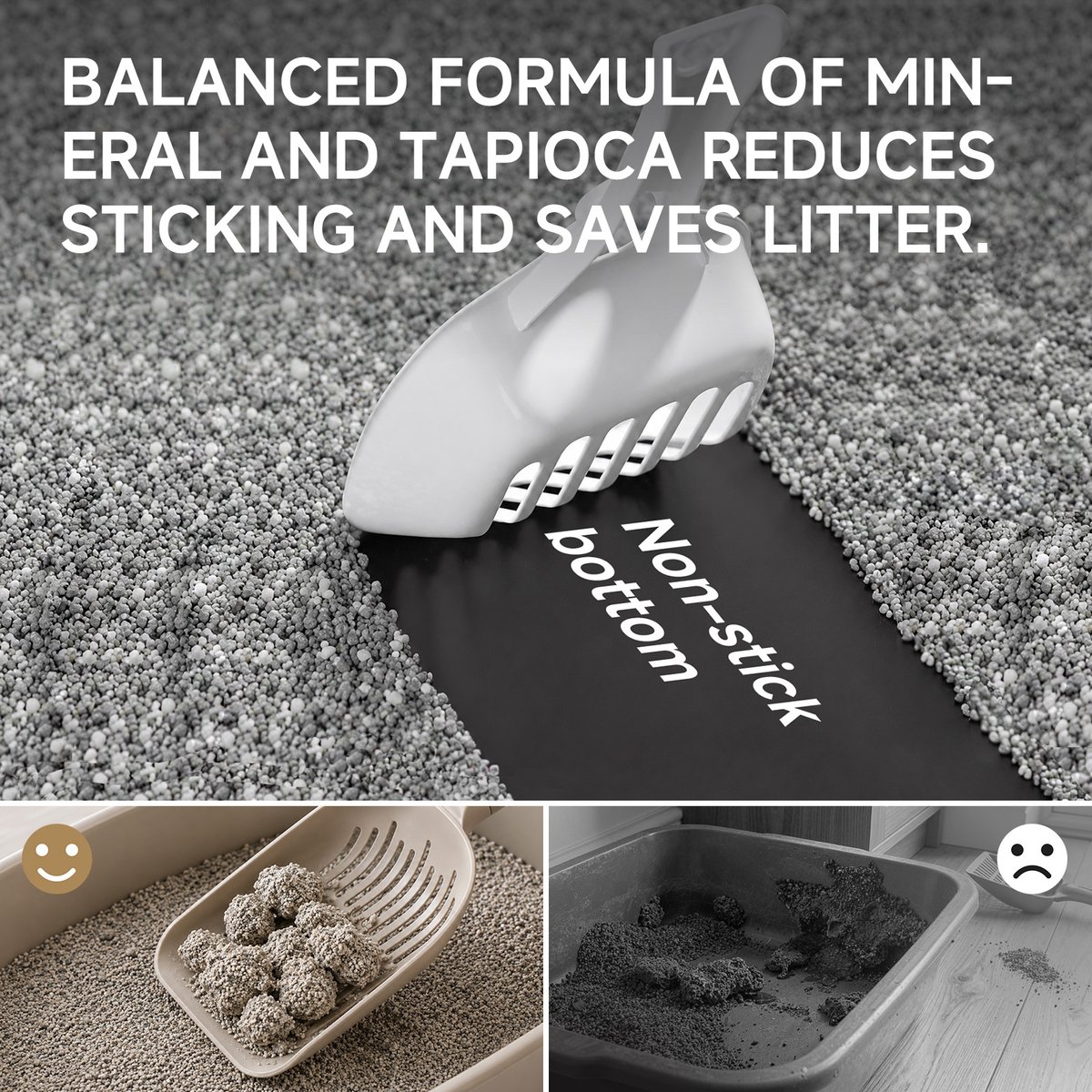 Miniatuur van productfoto 6 van Loncurpet - kattenbakvulling - kattengrind - Wyoming Natrium Bentoniet Klei +Cassava - 2 x 6,8kg - Ultra klontvormend - 100% stofvrij - Plakt niet - Geurneutraal