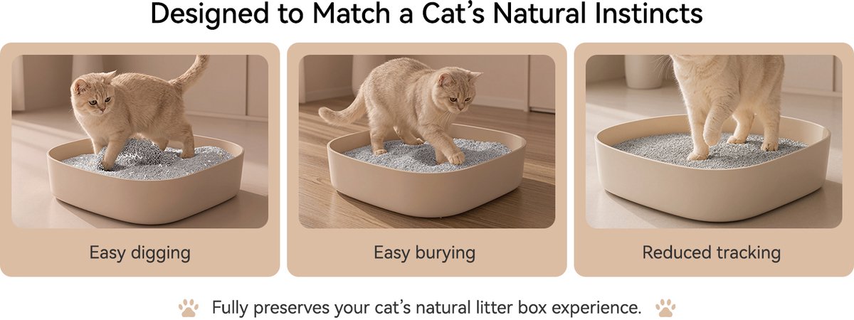 Miniatuur van productfoto 12 van Loncurpet - Kattenbakvulling - Met Kattenbakmat - Natuurlijk Ruw Erts Gemengd Kattengrind - 2 x 6,8kg - Sterke Klontvorming - Stofarme Formule - Geurneutraal - Geen vastplakresten