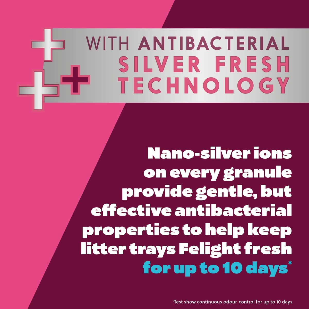 Miniatuur van productfoto 3 van SnelShoppen - Felight Niet-klonterend Kattenbakvulling 20L - Antibacteriële Silverfresh Technologie, Voorkomt Geuren tot 10 Dagen, Duurzaam en Milieuv