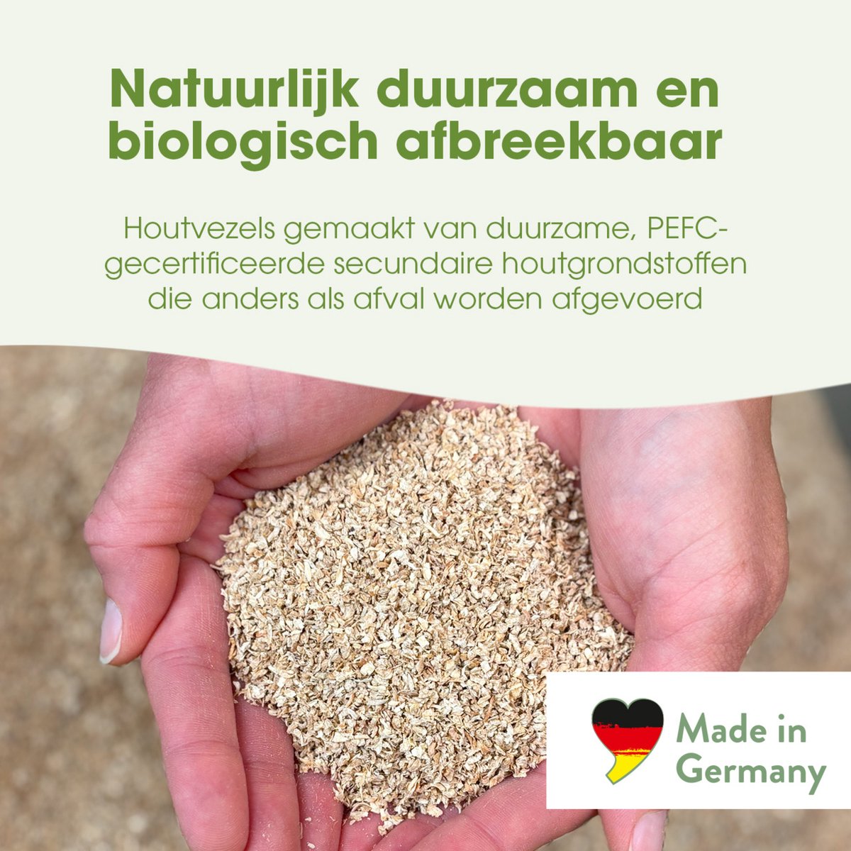 Miniatuur van productfoto 5 van Biokat´s Organic Care Wood - 3 Kg - Kattenbakvulling - Klontvormend - zonder geur