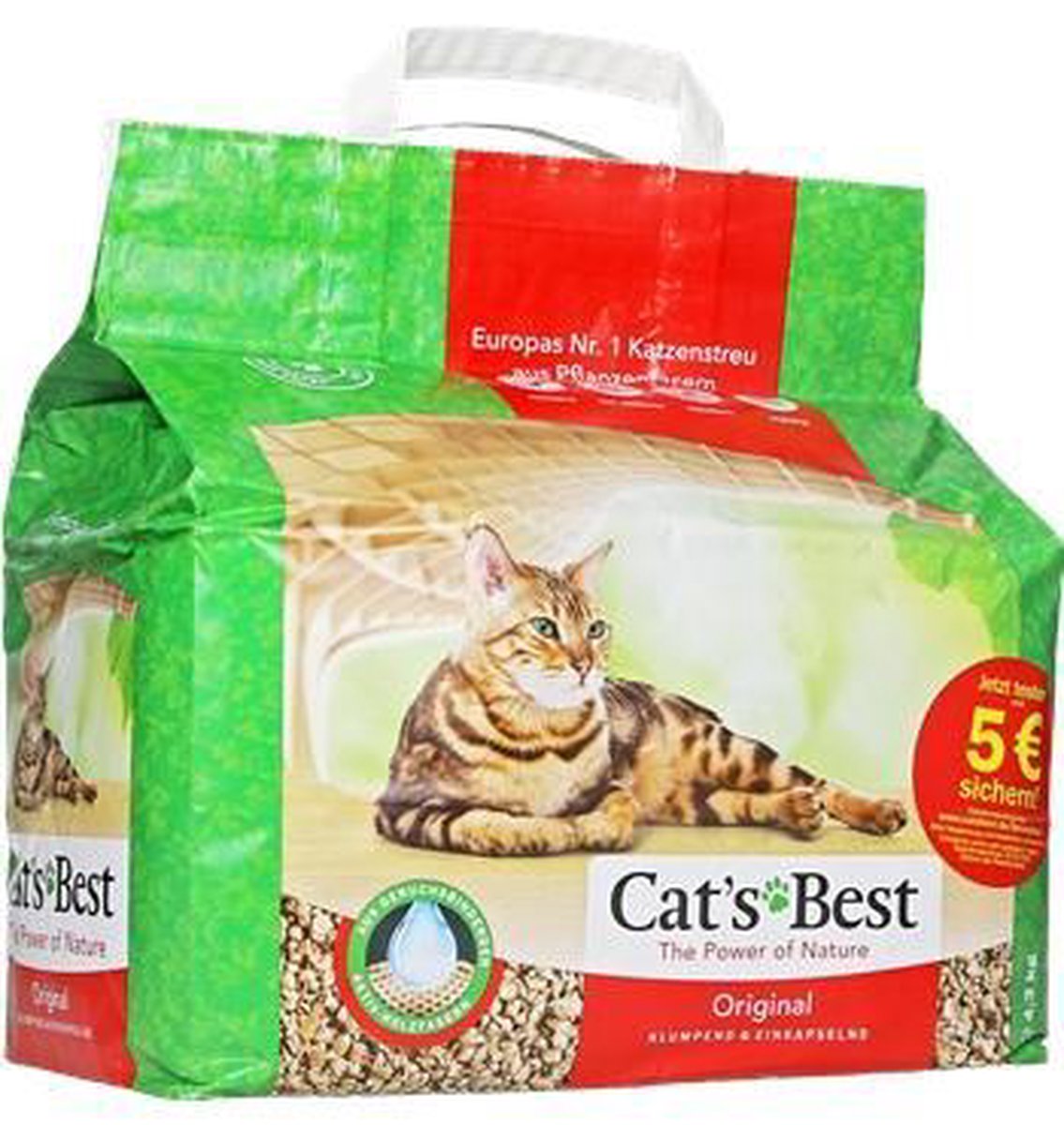 Miniatuur van productfoto 12 van Cat's Best Oko Plus Korrels - Kattenbakvulling - 10 l