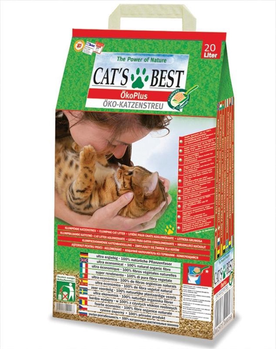 Miniatuur van productfoto 13 van Cat's Best Kattenbakvulling - 20L