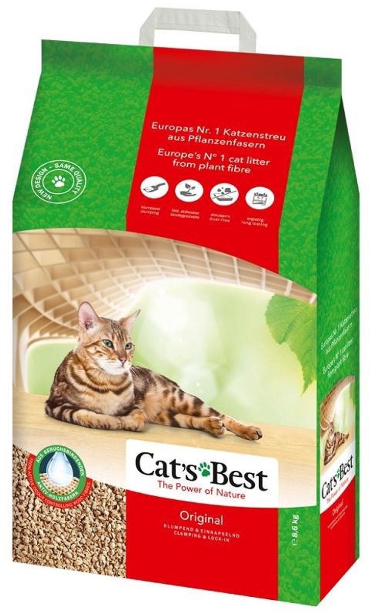 Miniatuur van productfoto 14 van Cat's Best Kattenbakvulling - 20L