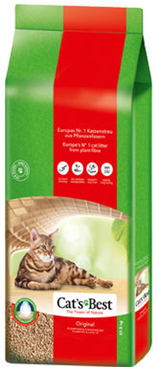 Miniatuur van productfoto 3 van Cat's Best Kattenbakvulling - 20L