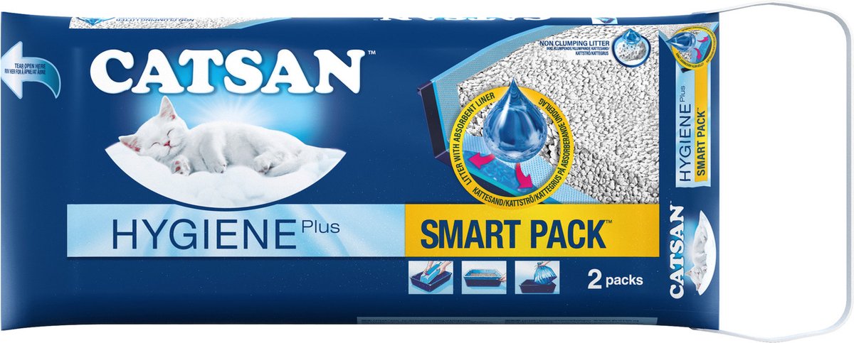 Miniatuur van productfoto 10 van Catsan Kattenbakvulling - Smart Pack - 8 L