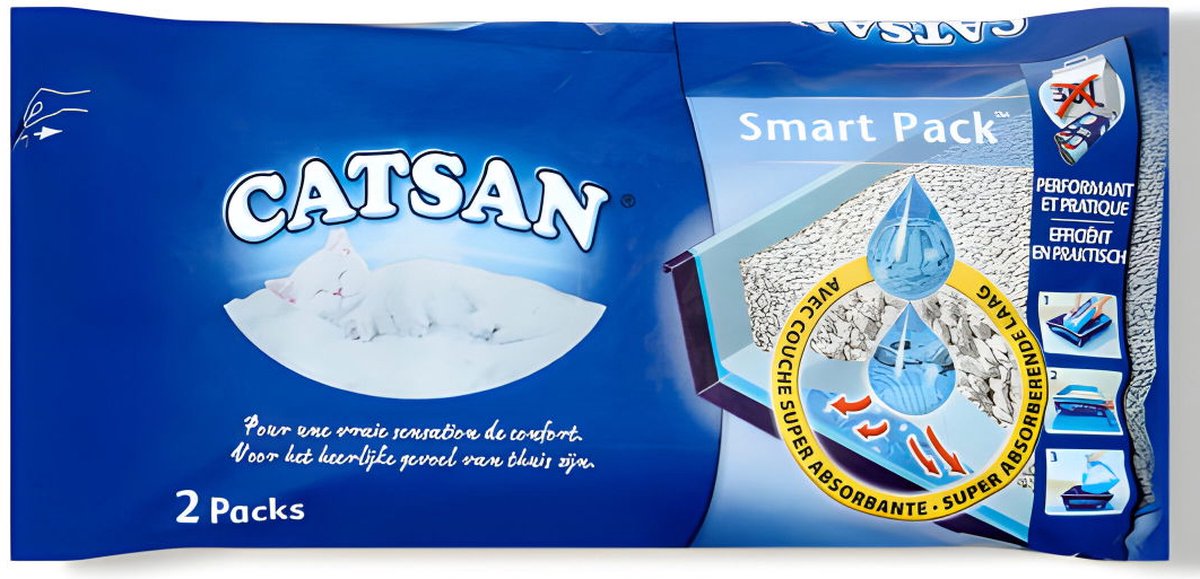 Miniatuur van productfoto 8 van Catsan Kattenbakvulling - Smart Pack - 8 L