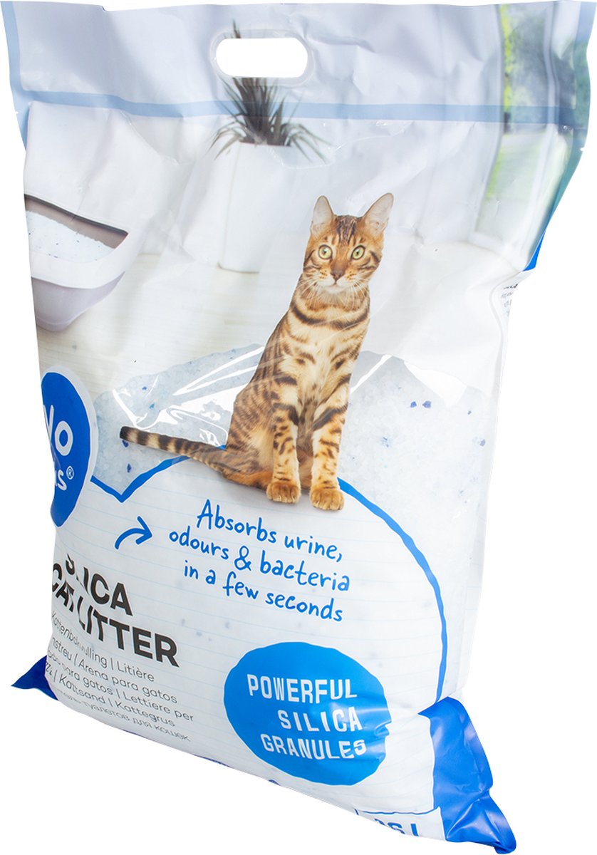 Miniatuur van productfoto 4 van Duvo Silica Premium - Kattenbakvulling - 2 x 16L