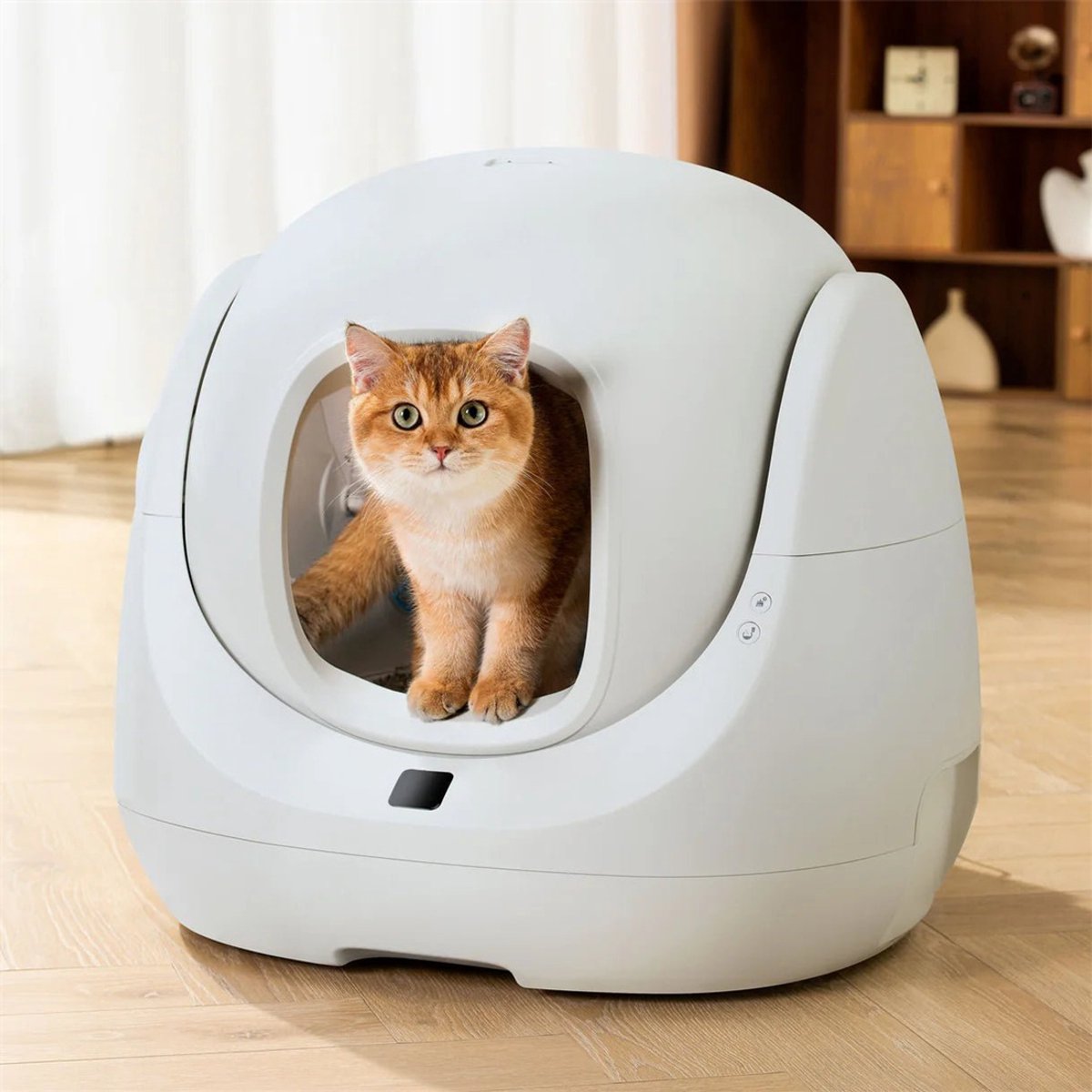 Miniatuur van productfoto 4 van CATLINK Baymax-Lite Slimme Automatische Kattenbak – Zelfreinigend, App-Bediening, 4 Reinigingsmodi, Geurcontrole, 65L Grote Capaciteit, Veiligheidssensoren, Voor Katten van 1.5–10 kg