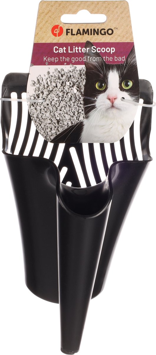 Miniatuur van productfoto 3 van Flamingo Cup 2 - Kattenbakschep Katten - Kattenbakschep Cup 2 Zwart