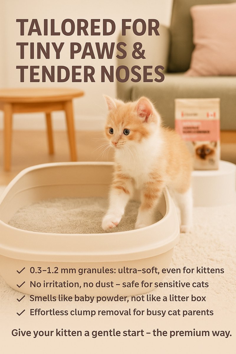 Miniatuur van productfoto 7 van Flamingo Kattenbakvulling Bentoniet met Babypoeder – 12 KG - Super Absorberend, Stofarm, Heerlijke Babypoedergeur, Ook Geschikt voor Kittens – Uit Canada