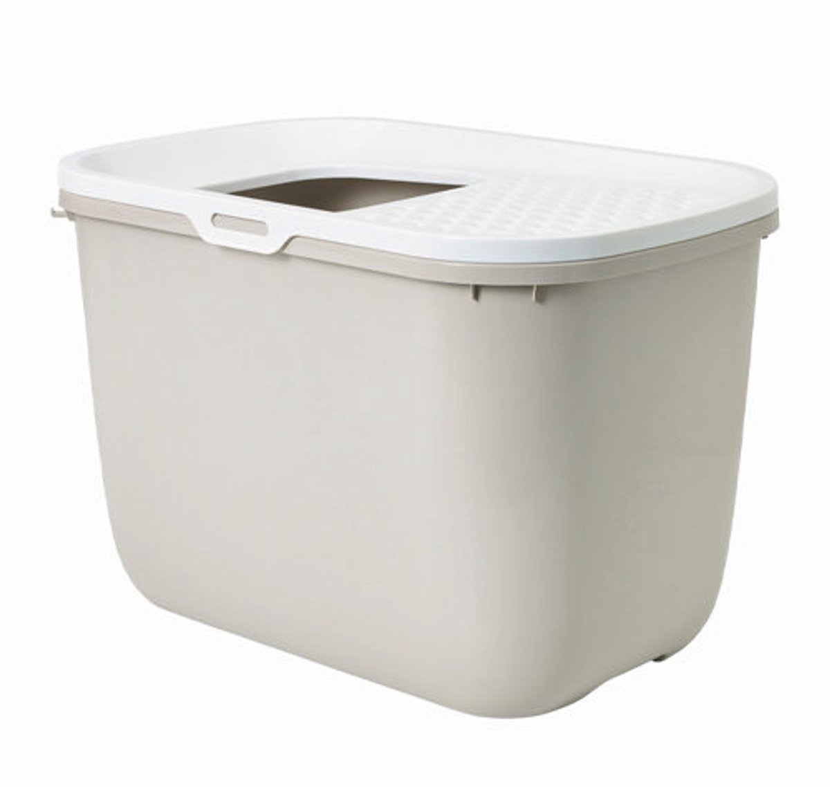 Miniatuur van productfoto 6 van Savic Kattentoilet Hop In 38.5 x 58 x 39.5 cm - Kattenbak - Wit & Mokka