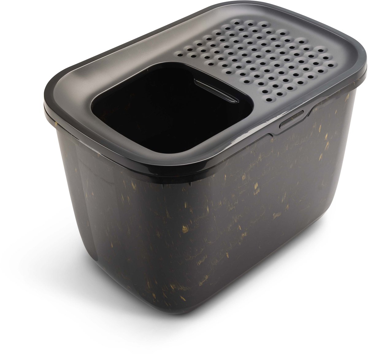 Productfoto 1 van Savic - Kattenbak Hop In - Kattentoilet - Zwart Goud - 58,8 x 39 x 39,5 cm