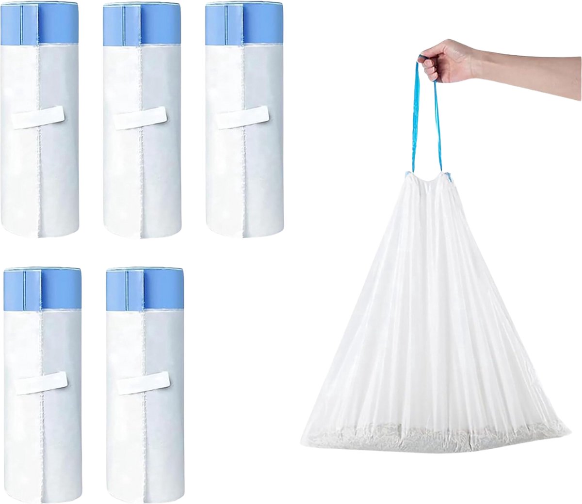 Miniatuur van productfoto 2 van Zoodis Vervang Afvalzakken voor Automatische Kattenbak - 75 stuks | Hygiënische Kattenbak Zakjes | Perfecte Pasvorm | Scheurvast | Set Navulzakken
