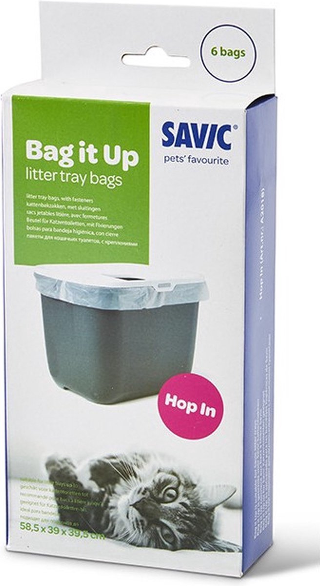 Miniatuur van productfoto 3 van Savic Kattenbakzakken Bag it Up - Hop in - 58,5 x 39 x 39,5cm - per 2 verpakkingen