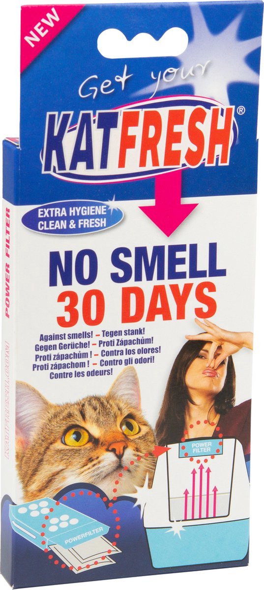 Miniatuur van productfoto 3 van ** 2 X ** KATFRESH powerfilter voor in elke gesloten kattenbak tegen stank ** elimineert 60% faeces geuren en 80% urine geuren. werkt 1 maand per zakje . 2 zakjes in verpakking = totaal 4 zakjes