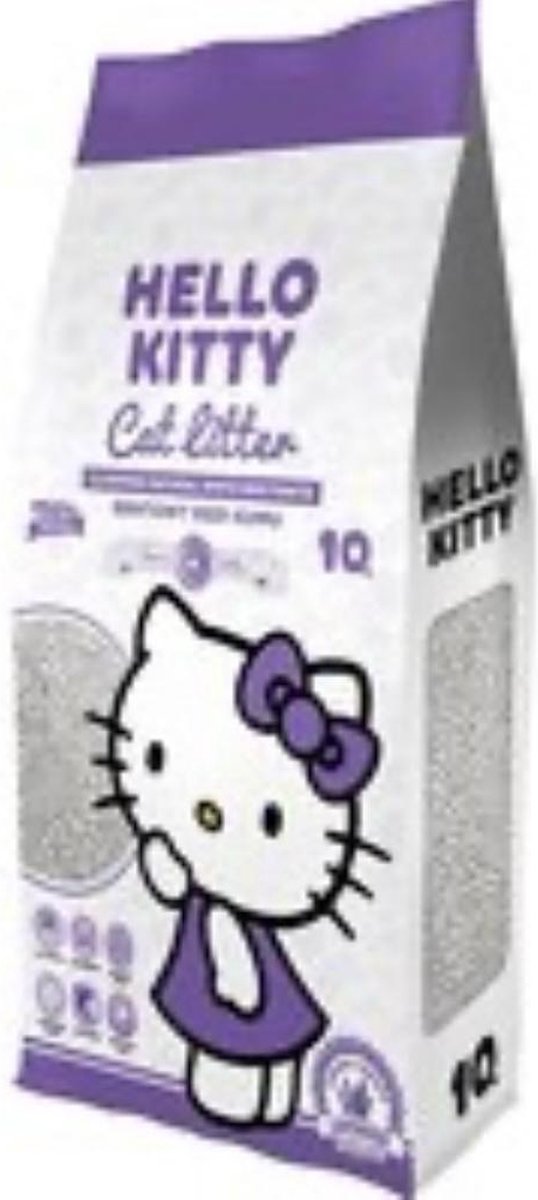 Miniatuur van productfoto 2 van Hello Kitty Kattenbakvulling 6 x 5L Mix Geuren Lavendel & Marseille Zeep