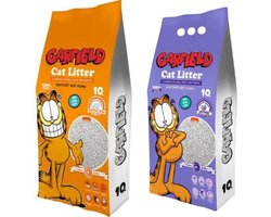 Productfoto 1 van Garfield Kattenbakvulling 2 x 10L Mix Geuren Lavendel & Marseille Zeep