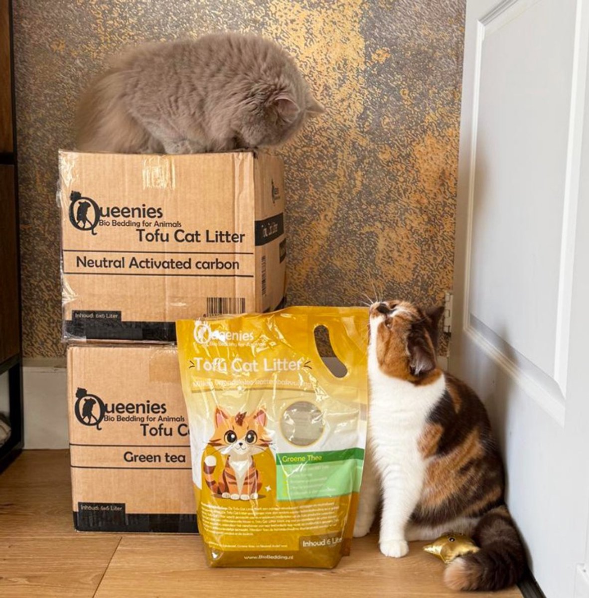 Miniatuur van productfoto 4 van 36 liter Tofu Cat Litter Groene Thee - Bio Bedding – 15 KG – Milieuvriendelijke kattenbakvulling