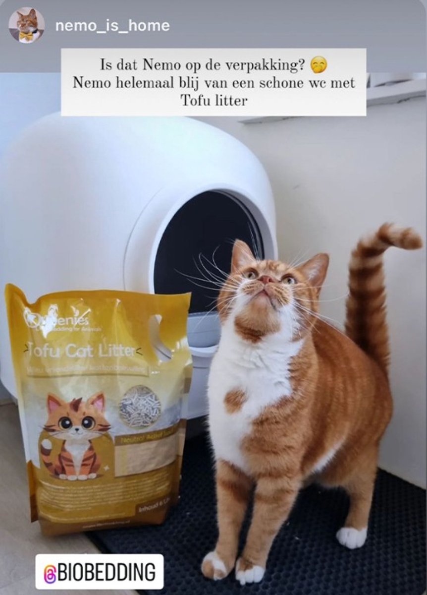 Miniatuur van productfoto 5 van 36 liter Tofu Cat Litter Neutraal - 15 KG - Biologisch afbreekbare kattenbakkorrel
