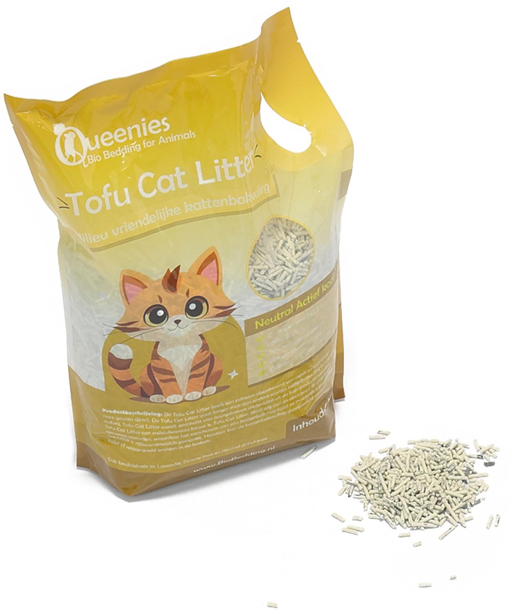 Miniatuur van productfoto 7 van 36 liter Tofu Cat Litter Neutraal - 15 KG - Biologisch afbreekbare kattenbakkorrel