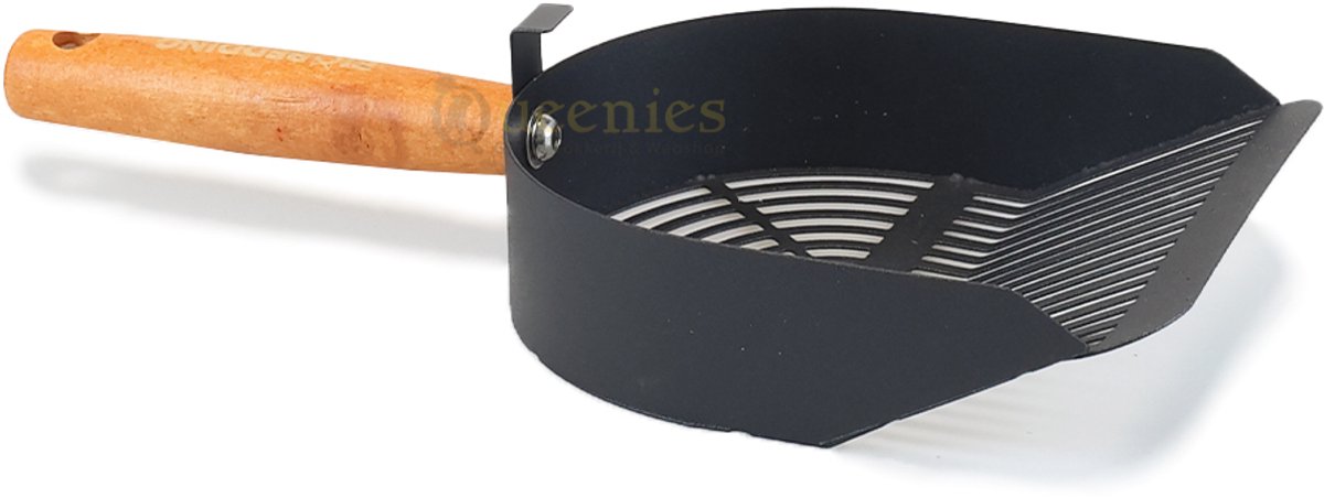 Productfoto 1 van 2x Carbon Steel Kattenbakschep - Metalen Kattenbakschep - Houten Handvat - Extra Stevig - Voor Kattengrind - Tofu Kattenbakschep - kattenbak schep voor kattenzand