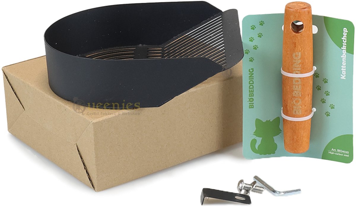 Miniatuur van productfoto 3 van 2x Carbon Steel Kattenbakschep - Metalen Kattenbakschep - Houten Handvat - Extra Stevig - Voor Kattengrind - Tofu Kattenbakschep - kattenbak schep voor kattenzand