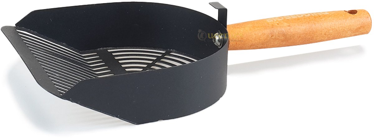 Miniatuur van productfoto 6 van 2x Carbon Steel Kattenbakschep - Metalen Kattenbakschep - Houten Handvat - Extra Stevig - Voor Kattengrind - Tofu Kattenbakschep - kattenbak schep voor kattenzand