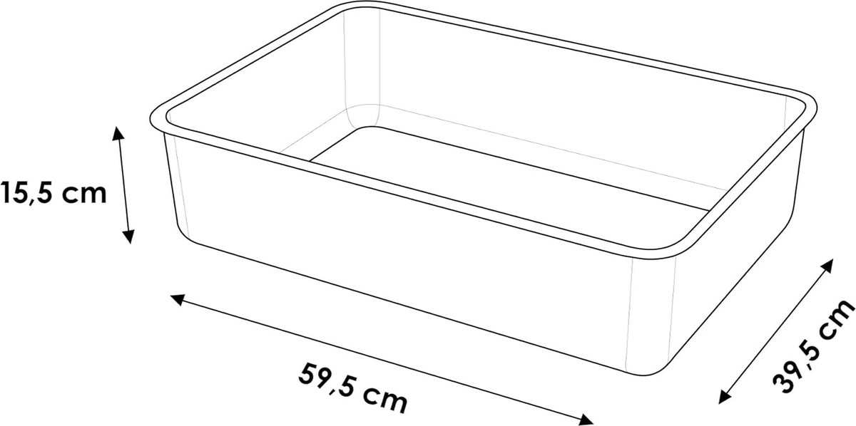 Miniatuur van productfoto 13 van Clord - RVS Kattenbak XXL - Geurvrije Open Kattenbak - Moderne Hop-in Kattenbak Zonder Deksel - Katten Toilet met RVS Kom