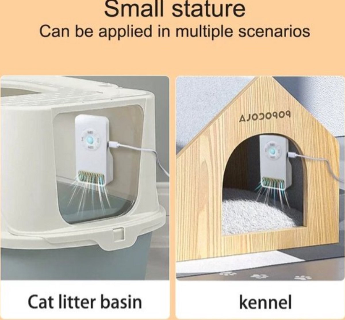 Miniatuur van productfoto 6 van Katten Luchtverfrisser: USB Automatische Luchtzuiveraar voor Kattenbak, Geurverwijdering en Desinfectie voor Binnenhuisdieren – Ideaal voor Frisse Lucht in Huis