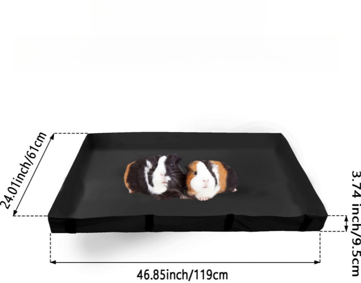 Miniatuur van productfoto 3 van Mat voor caviakooien, waterdichte vloermat, geschikt voor konijnen, eenvoudig te installeren, ook geschikt voor chinchilla's, egels, fretten en andere kleine dieren.