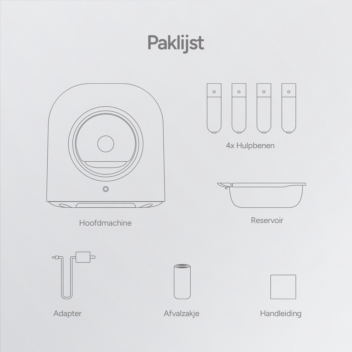 Miniatuur van productfoto 10 van Petree Cube Zelfreinigende Kattenbak Automatisch - met App - Zwart - incl Mat Luchtverfrisser en 1 rol Afvalzakje