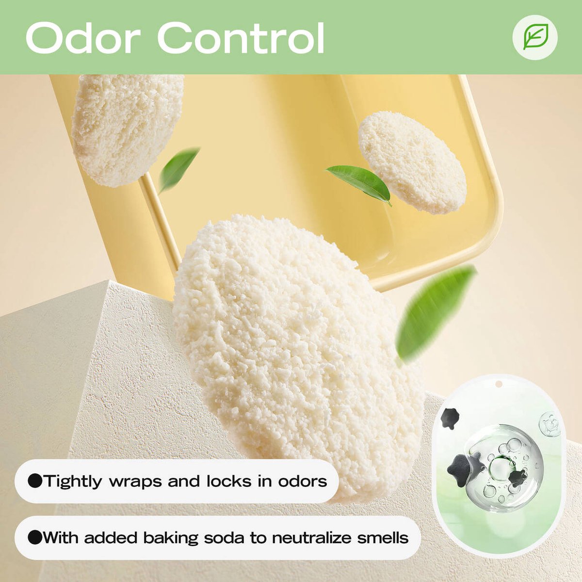 Miniatuur van productfoto 4 van Xu Cuihua Kattenbakvulling 10 kg (4 x 2,5 kg) - Biologisch - Green Tea Scent - Klontvormend - Frisse geur - Geurabsorberend