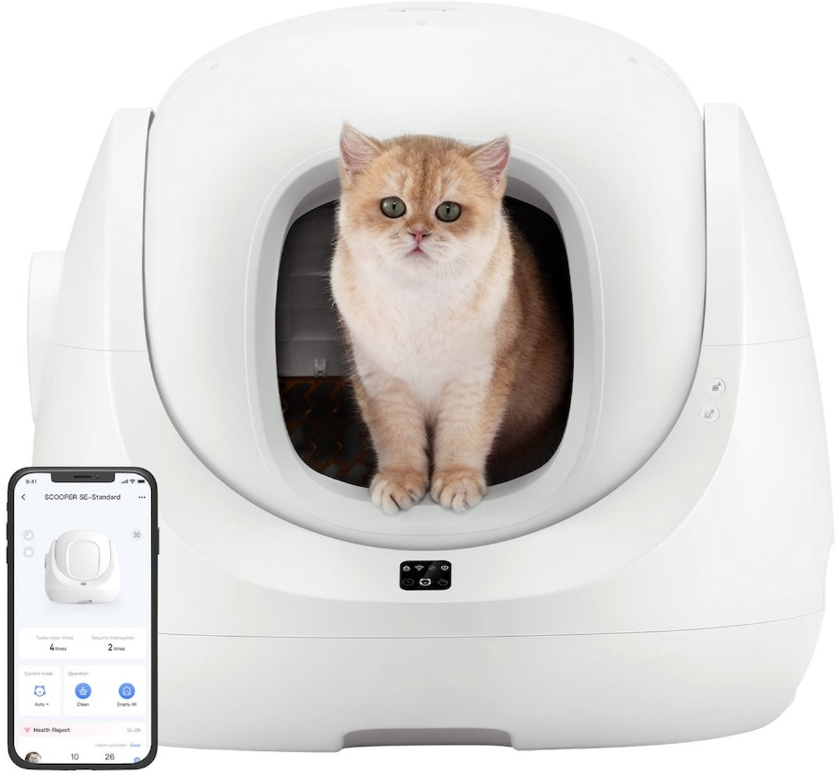 Miniatuur van productfoto 15 van Catlink Scooper SE Lite - Automatische Kattenbak - Zelfreinigend - 65L Capaciteit - Met App-Bediening