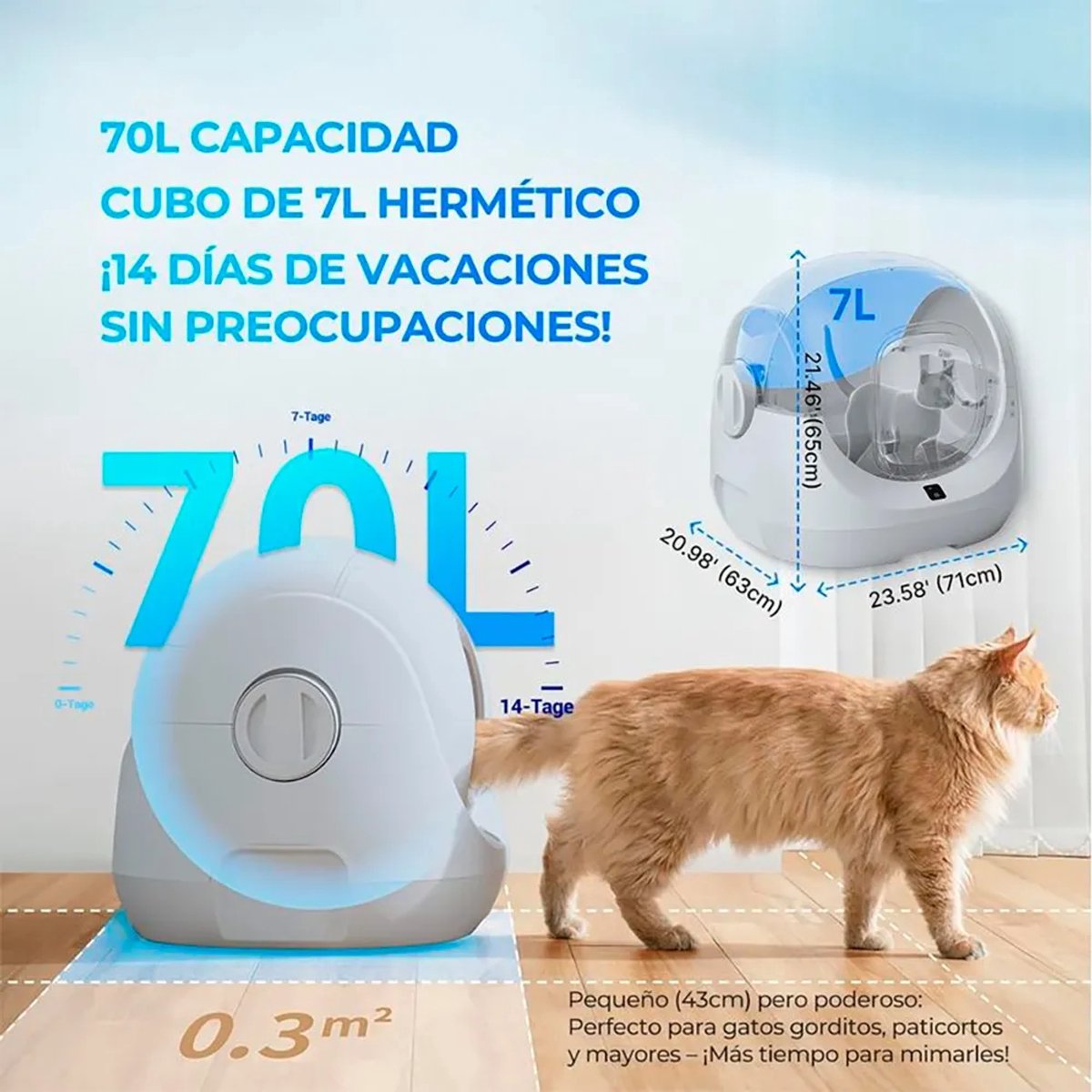 Miniatuur van productfoto 25 van Catlink Scooper SE Lite - Automatische Kattenbak - Zelfreinigend - 65L Capaciteit - Met App-Bediening