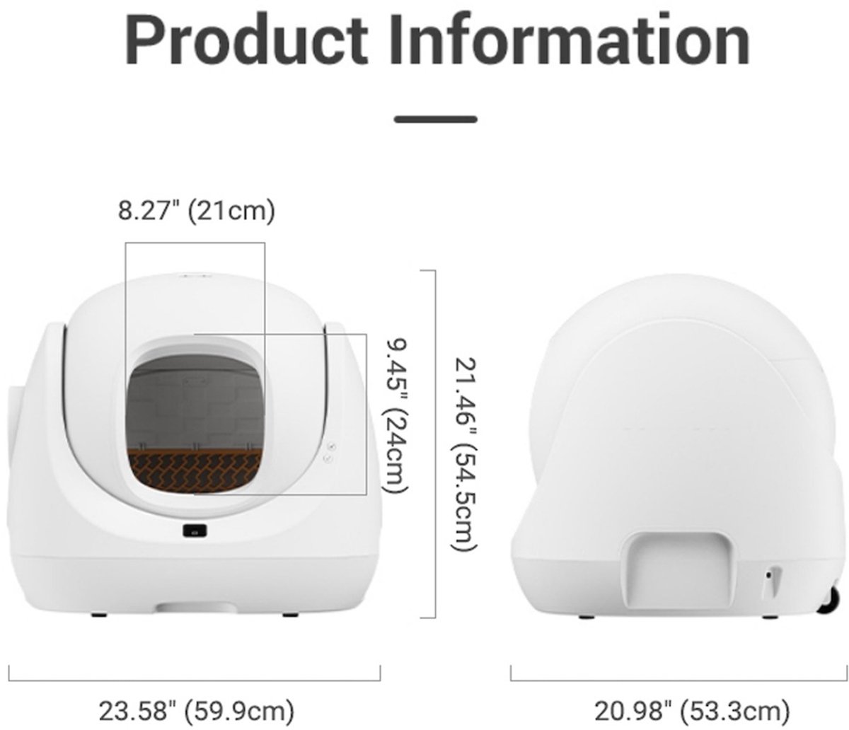 Miniatuur van productfoto 5 van Catlink Scooper SE Lite - Automatische Kattenbak - Zelfreinigend - 65L Capaciteit - Met App-Bediening
