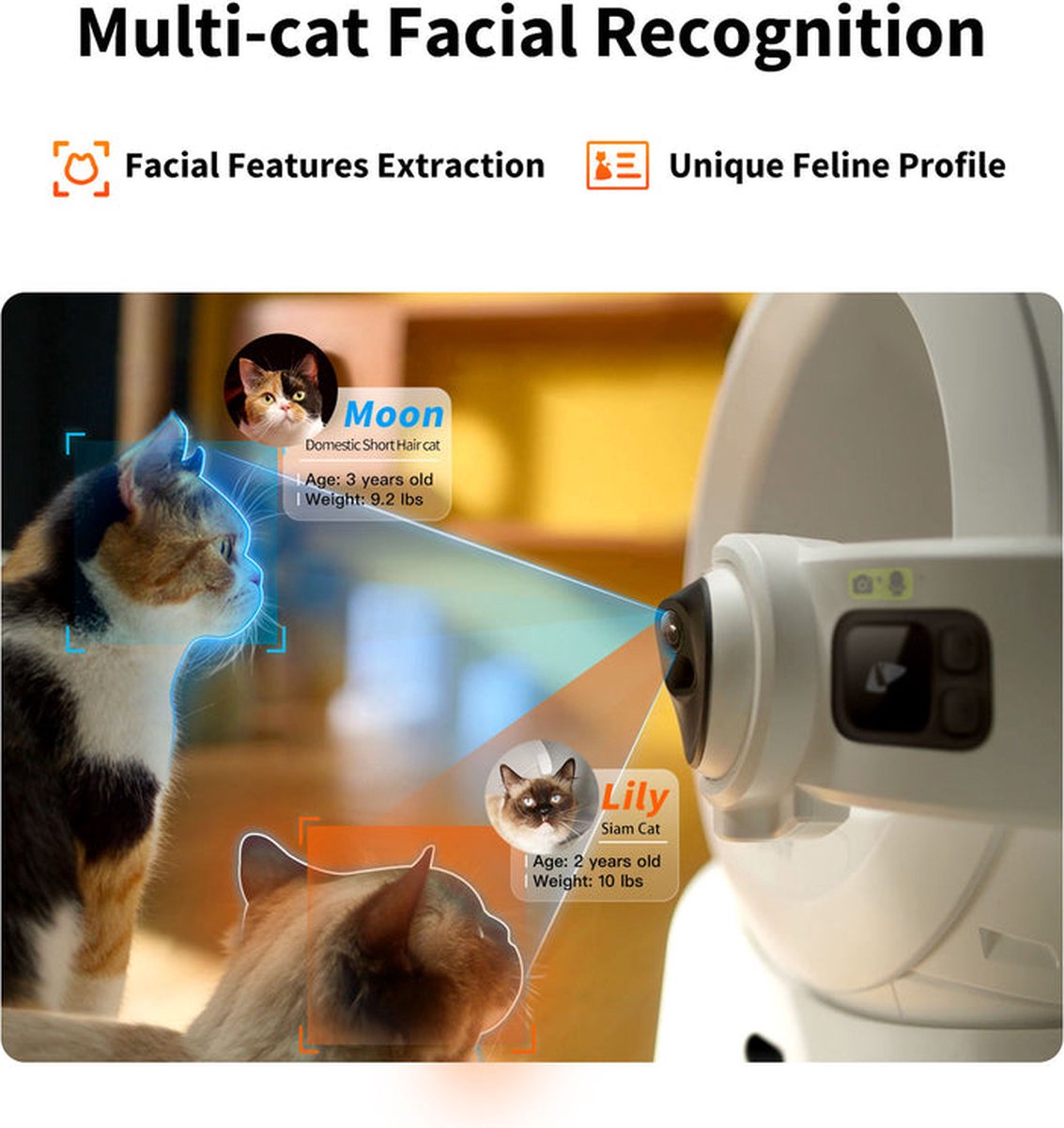 Miniatuur van productfoto 20 van Petkit - Purobot Ultra - Automatische Kattenbak - Met camera - Revolutionaire 360° - Gedragsmonitoring - Diergezondheid