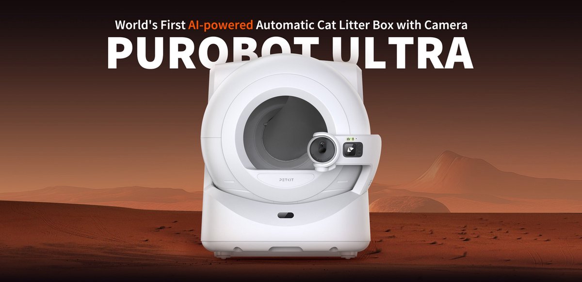 Miniatuur van productfoto 7 van Petkit - Purobot Ultra - Automatische Kattenbak - Met camera - Revolutionaire 360° - Gedragsmonitoring - Diergezondheid