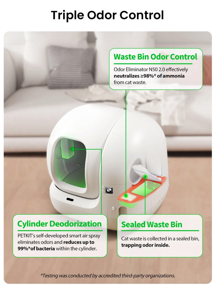 Miniatuur van productfoto 16 van PETKIT - Purobot Max Pro with Camera Self- Cleaning Cat Litter Box 2 - Automatische kattenbak