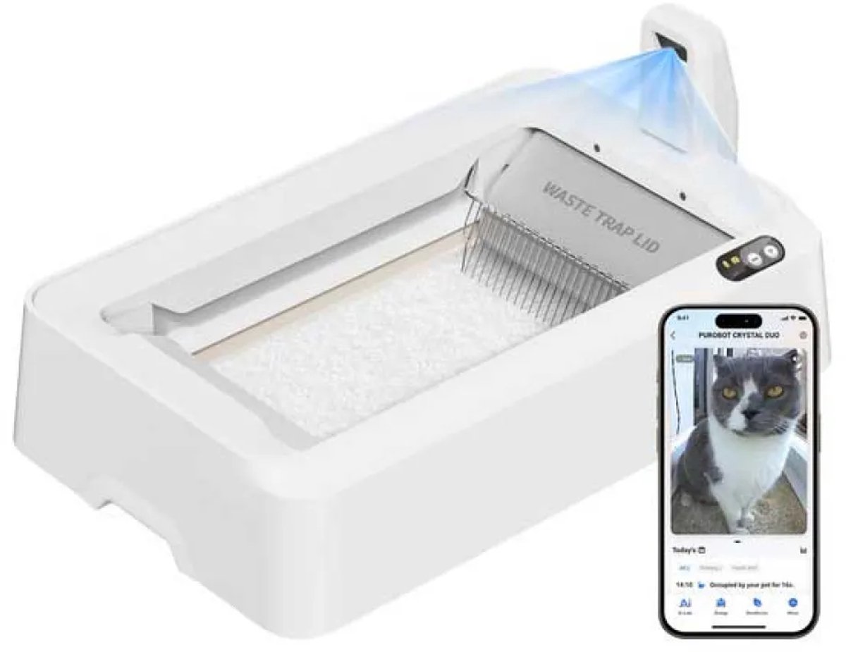 Miniatuur van productfoto 18 van Petkit - Purobot Crystal Duo met camera - Automatische kattenbak - AI camera - Dierengezondheid