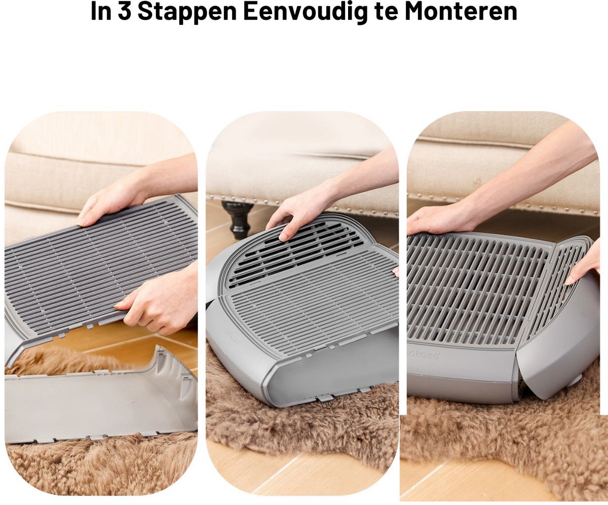 Miniatuur van productfoto 7 van Neakasa M1 – Kattenbak Opstapje / Trapje – Antislip Accessoire voor Automatische Kattenbak – Voorkomt Uitloop – Makkelijk Instappen voor Katten