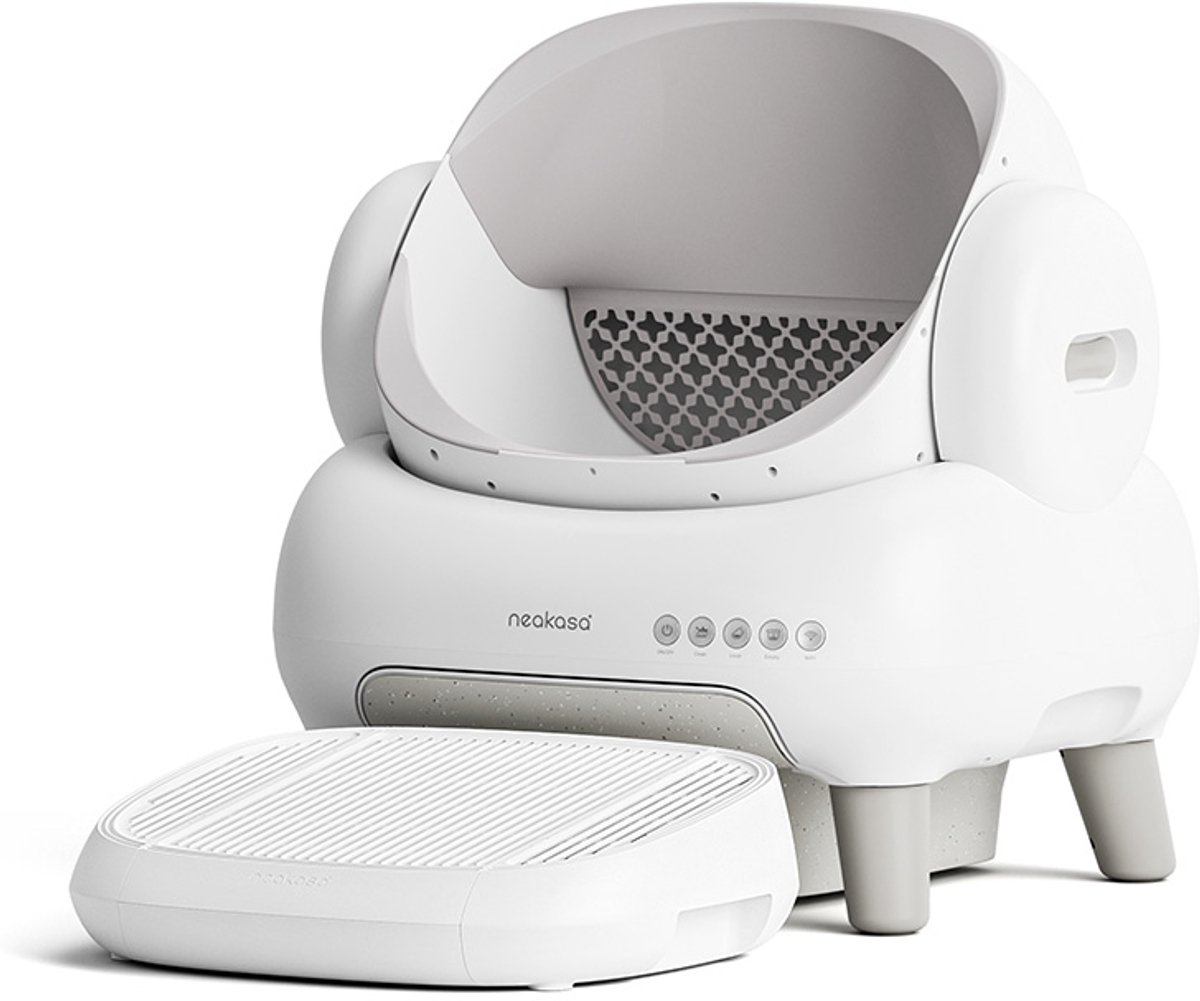 Productfoto 1 van Neakasa M1 – Kattenbak Opstapje / Trapje – Antislip Accessoire voor Automatische Kattenbak – Voorkomt Uitloop – Makkelijk Instappen voor Katten - Wit