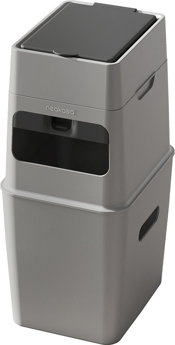 Miniatuur van productfoto 7 van Neakasa PooGuard Afvalbak - 9,2 Liter - Geurwerende Afvalemmer voor Huisdierafval en Luiers - Grijs