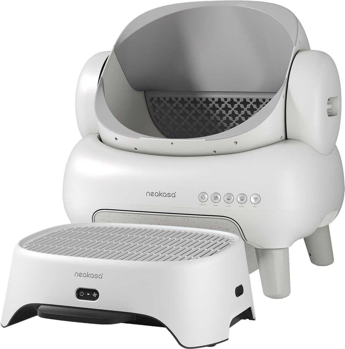 Productfoto 1 van Neakasa AirStep Opstapkruk met Luchtreiniger - Kattenbak Step met Geurfilter en Gritopvang - Grijs