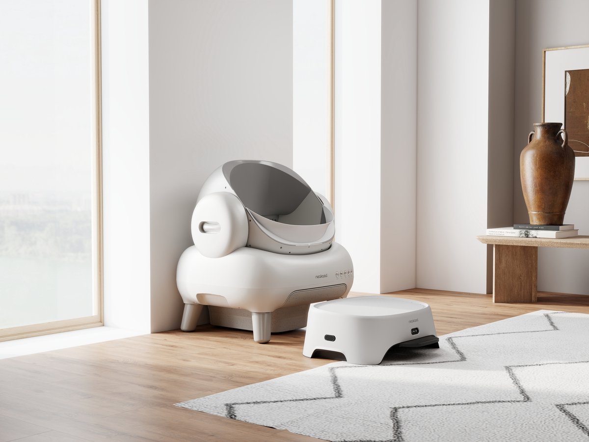 Miniatuur van productfoto 3 van Neakasa AirStep Opstapkruk met Luchtreiniger - Kattenbak Step met Geurfilter en Gritopvang - Grijs
