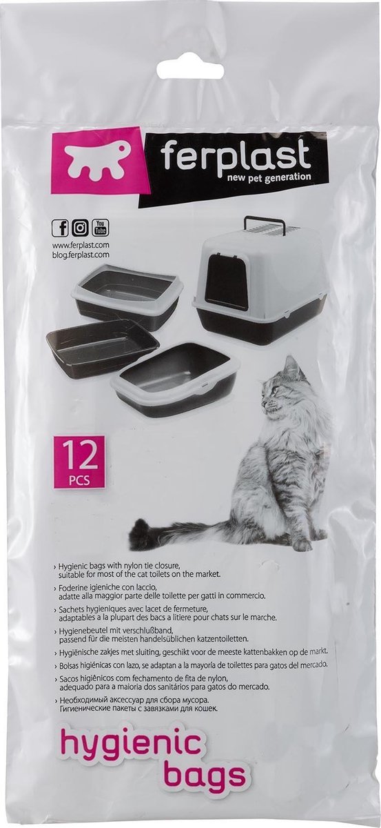 Miniatuur van productfoto 5 van Ferplast Kattenbakzak Fpi 5363 Maxibell - 10 St